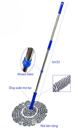 Cây lau nhà tròn